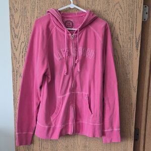 Life Is Good Fuchsia Zip-Up Hoodie
